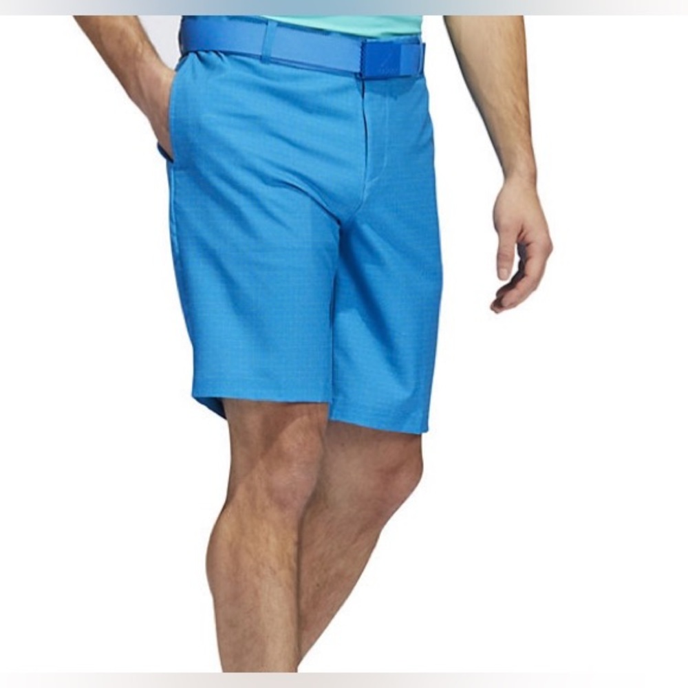 adidas Golf Men's Standard Stretch Patterned Regular-Fit Size 32 Brand New Blue